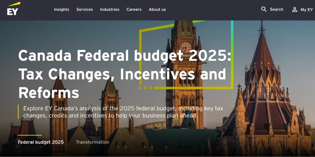 Ernst & Young (EY) Canada Homepage