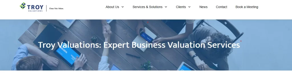 Troy Valuations Homepage